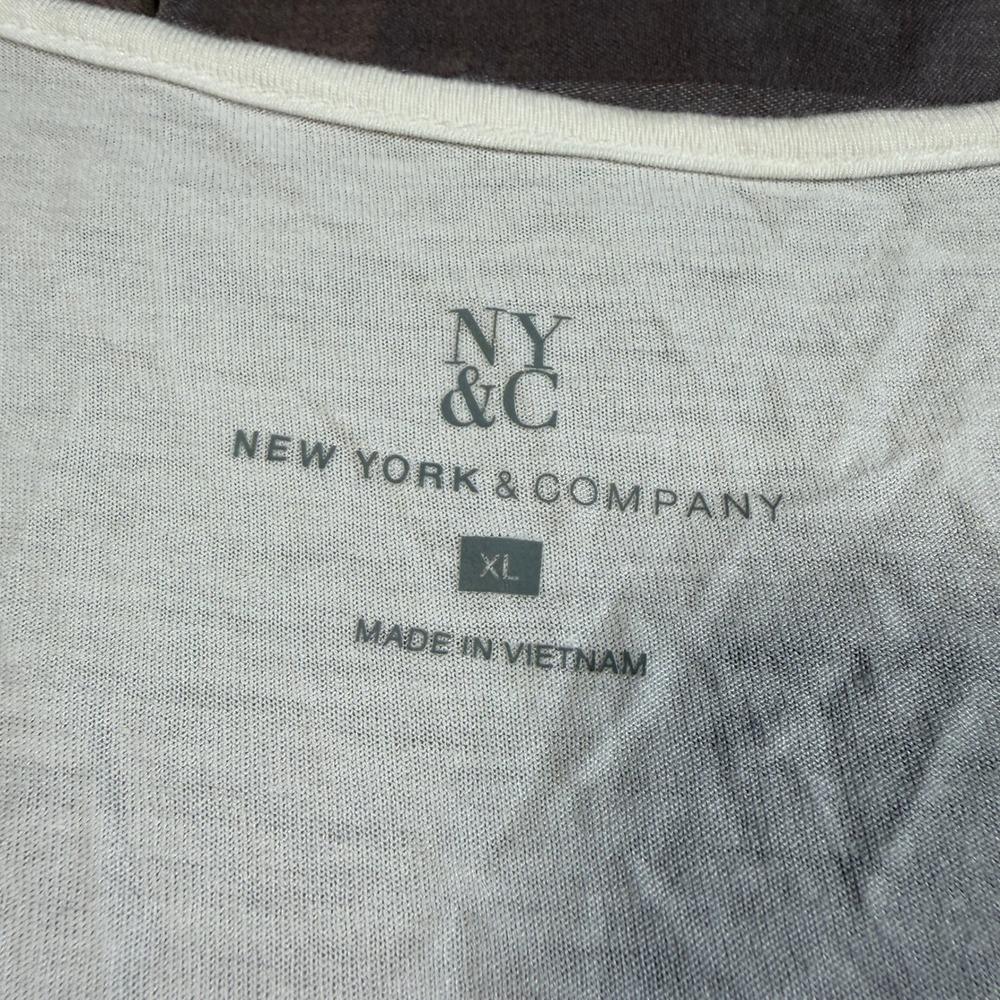 New York & Company White Dolman Sleeve Scoop Neck Rayon Blouse Top XL - Picture 4 of 6